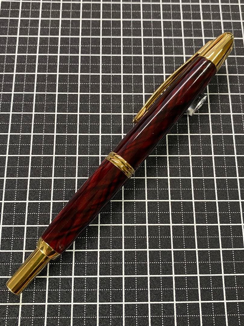 PILOT CAPLESS Red-marble 万年筆 字幅F