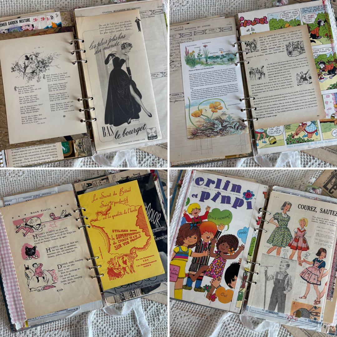 ꕤほぼA4版6穴ꕤ 自分好みにカスタマイズするジャンクジャーナル