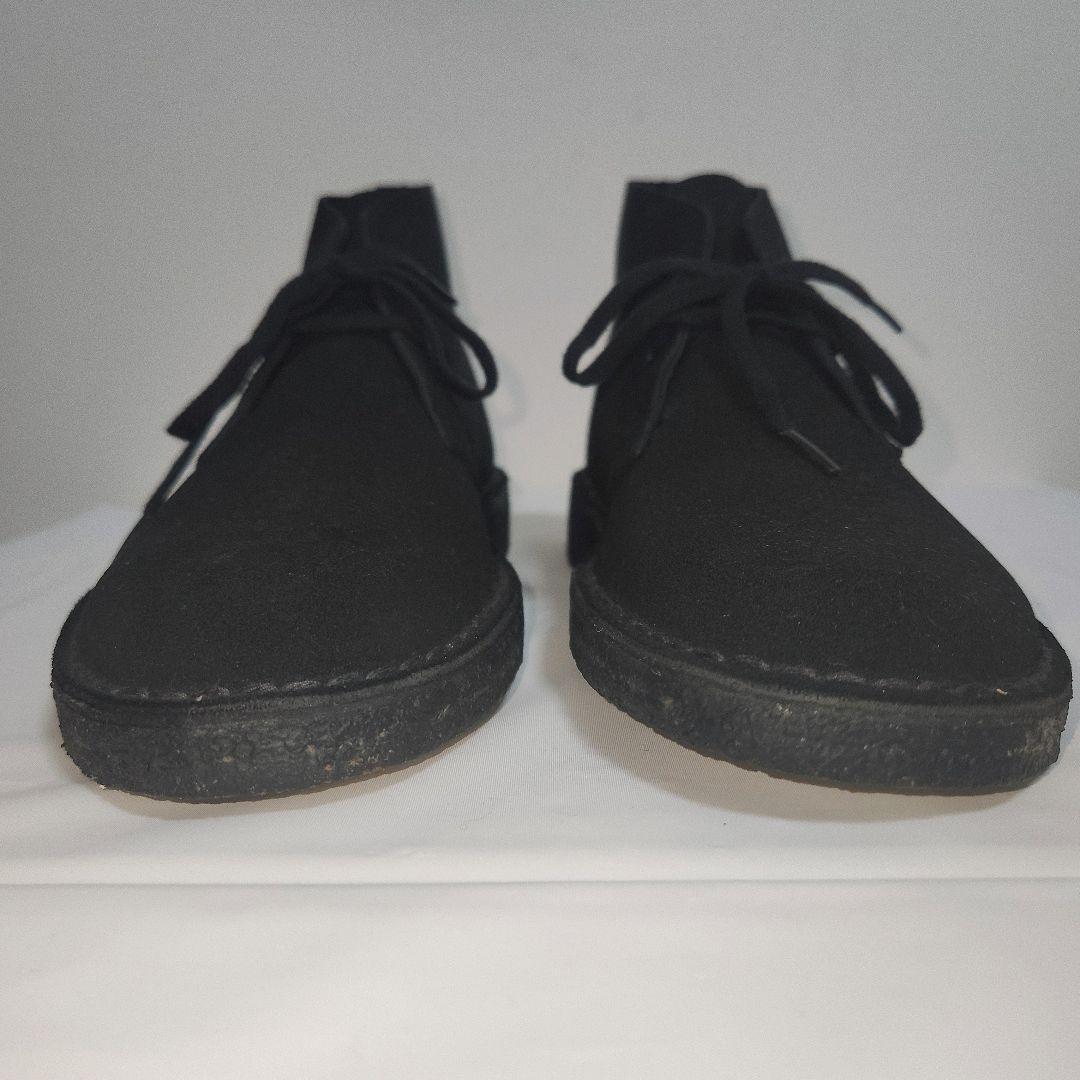 【美品】クラークス デザートブーツ スウェード ブラック 25.5
