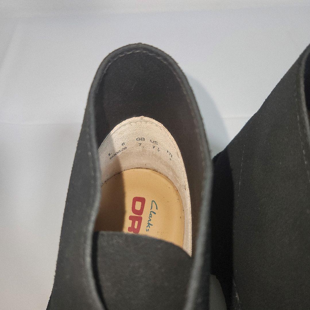 【美品】クラークス デザートブーツ スウェード ブラック 25.5