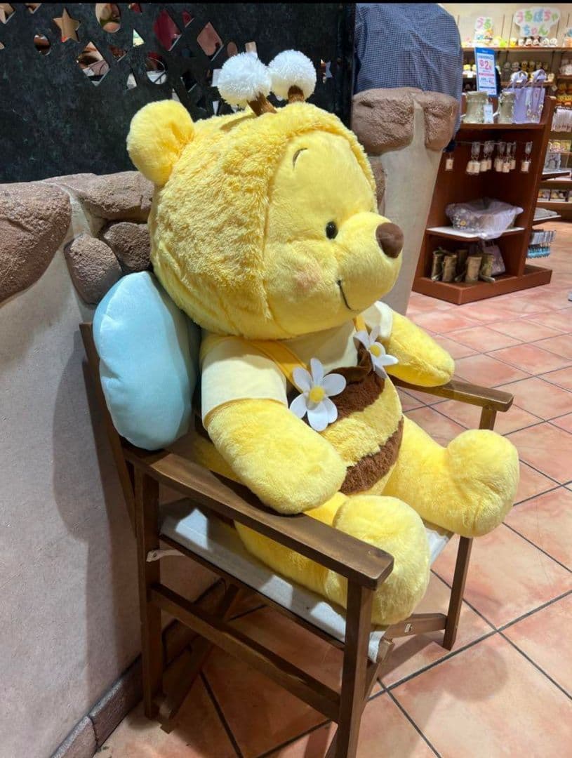 カミサマ専用　プーさん 80cm ぬいぐるみ スーパービッグ HONEY DAY