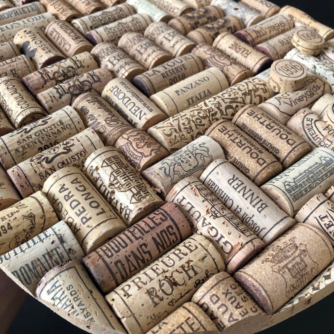 ワインコルク　コルクアート エレキギター　ハンドメイド　インテリア