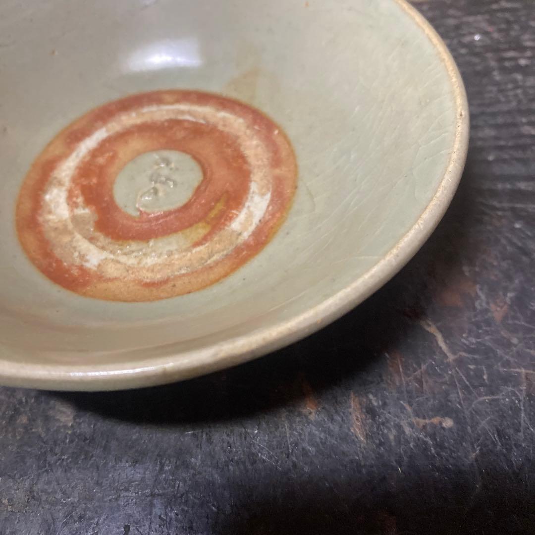 専用　中国古玩　青磁菓子鉢【桐箱付】