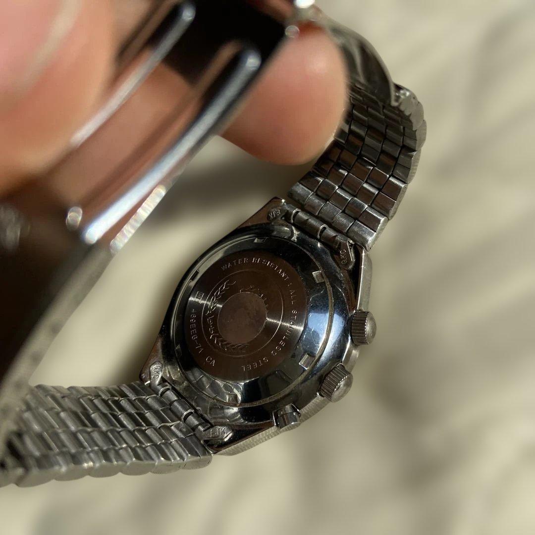 【レア美品】オリエント自動巻き腕時計 ワールドタム、デイデイト機能