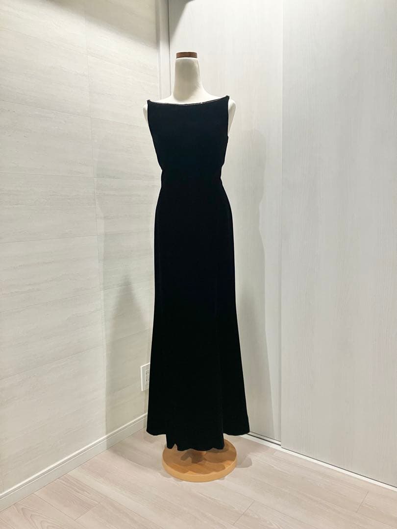 美品AIMER【高身長細身】ベルベット マーメイドドレス 7-9号 ロングドレス