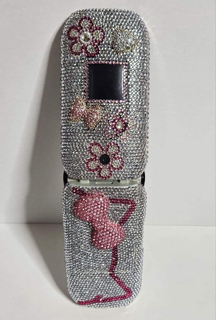 【フラワー①】デコ電/平成レトロ/ガラケー/ギャル/GAL/キティ/凸電