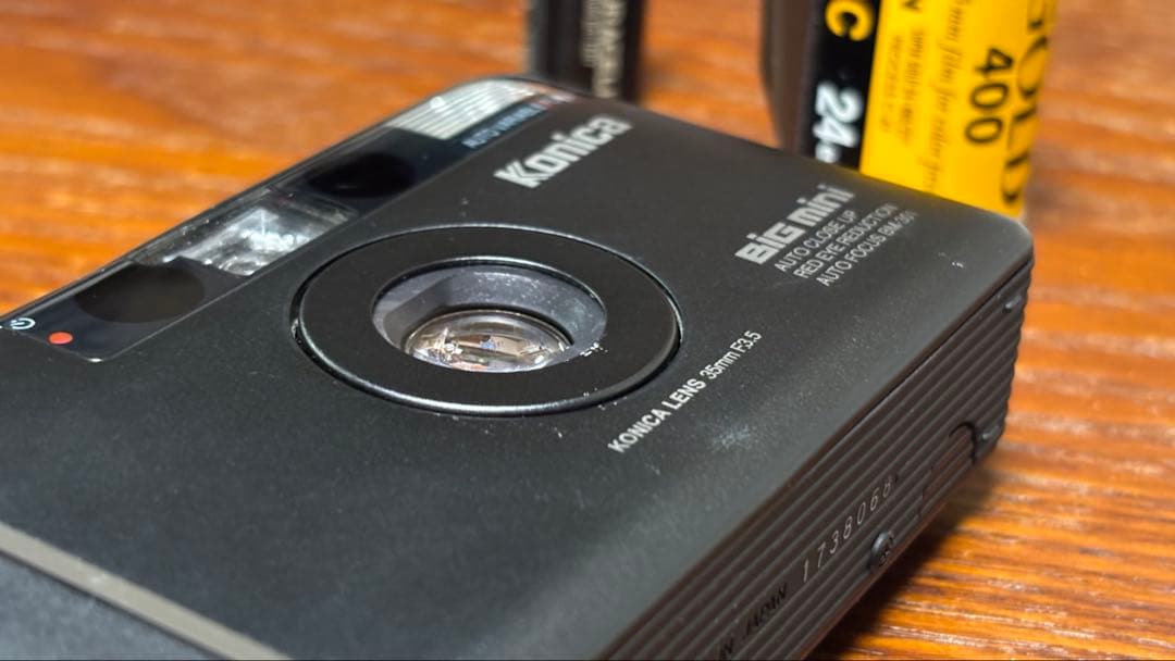 Konica Big Mini BM-301 フィルムカメラ 電池 フィルムつき