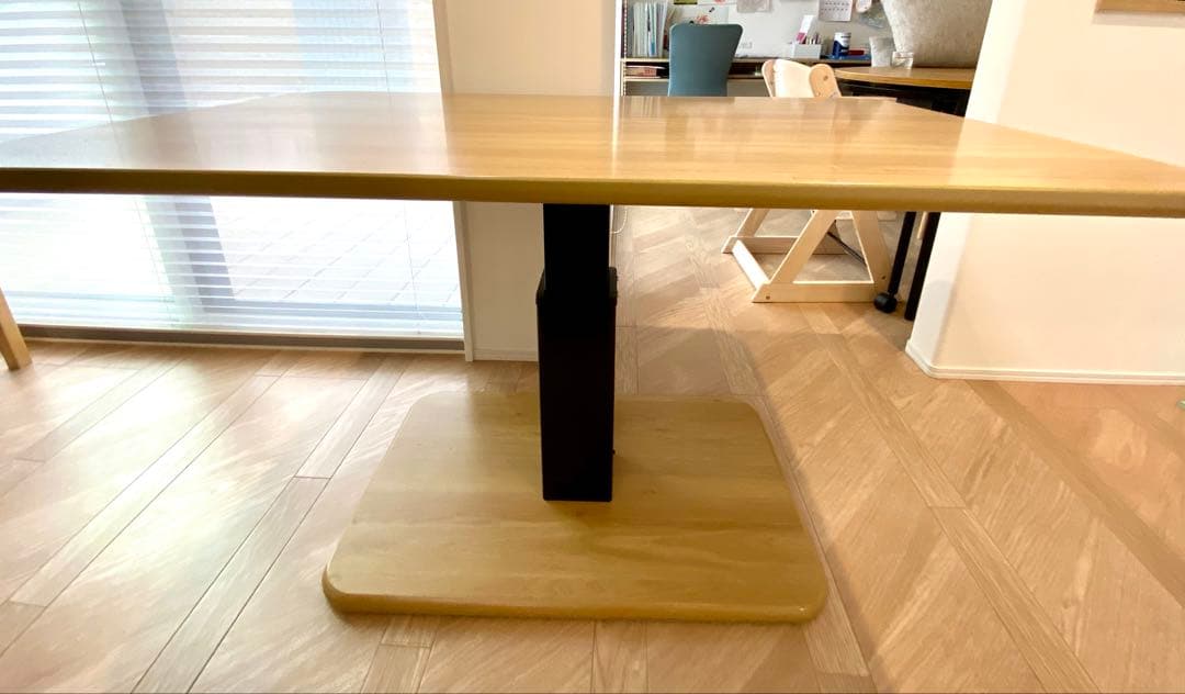 【昇降式ダイニングテーブル 】 120×75 ※送料込み