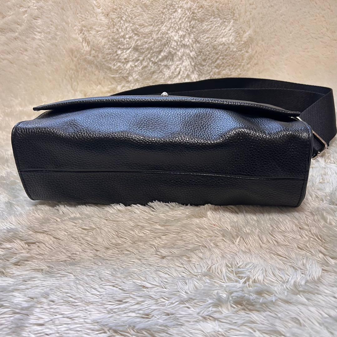 未使用美品✨イアパピヨネ ワイドテープショルダー ホワイトストーン ブラック