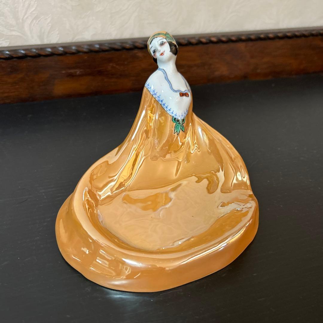 オールドノリタケ　デコレディ　ラスター彩 小物入れ・ピントレー　 アンティーク