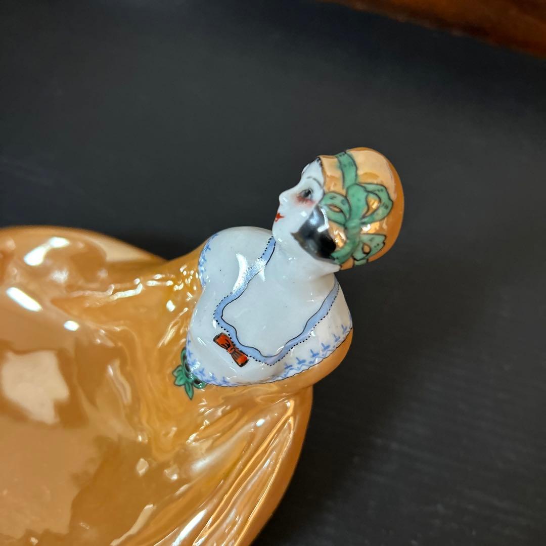 オールドノリタケ　デコレディ　ラスター彩 小物入れ・ピントレー　 アンティーク