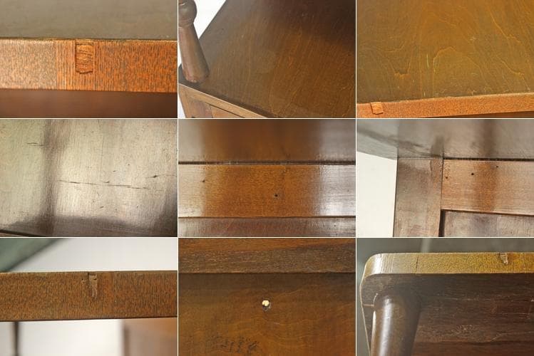 レトロ ガラスキャビネット 本箱 収納 食器棚 ダイヤガラス 引き出し 2杯