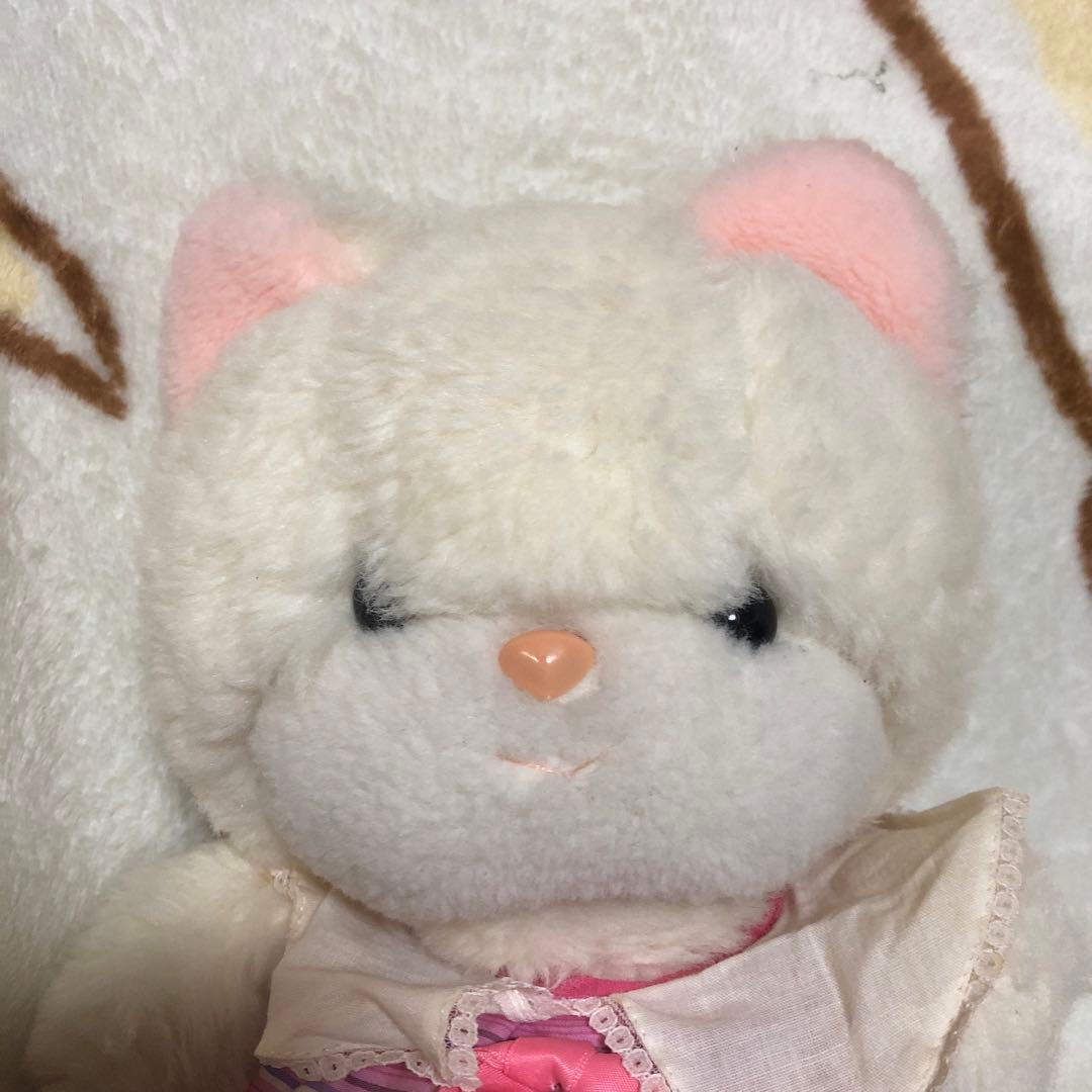 昭和レトロ　ヴィンテージ 吉徳　クリーミー　猫　ぬいぐるみ　中古品　2こセット