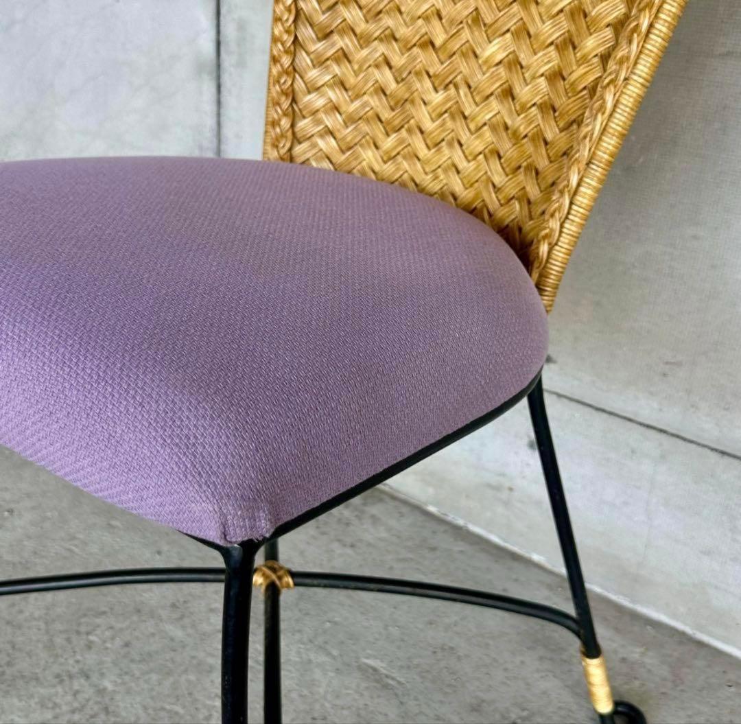 ✦レトロモダンの香り漂う✦ 《Oliver製 アイアンチェア》無骨×上品な佇まい