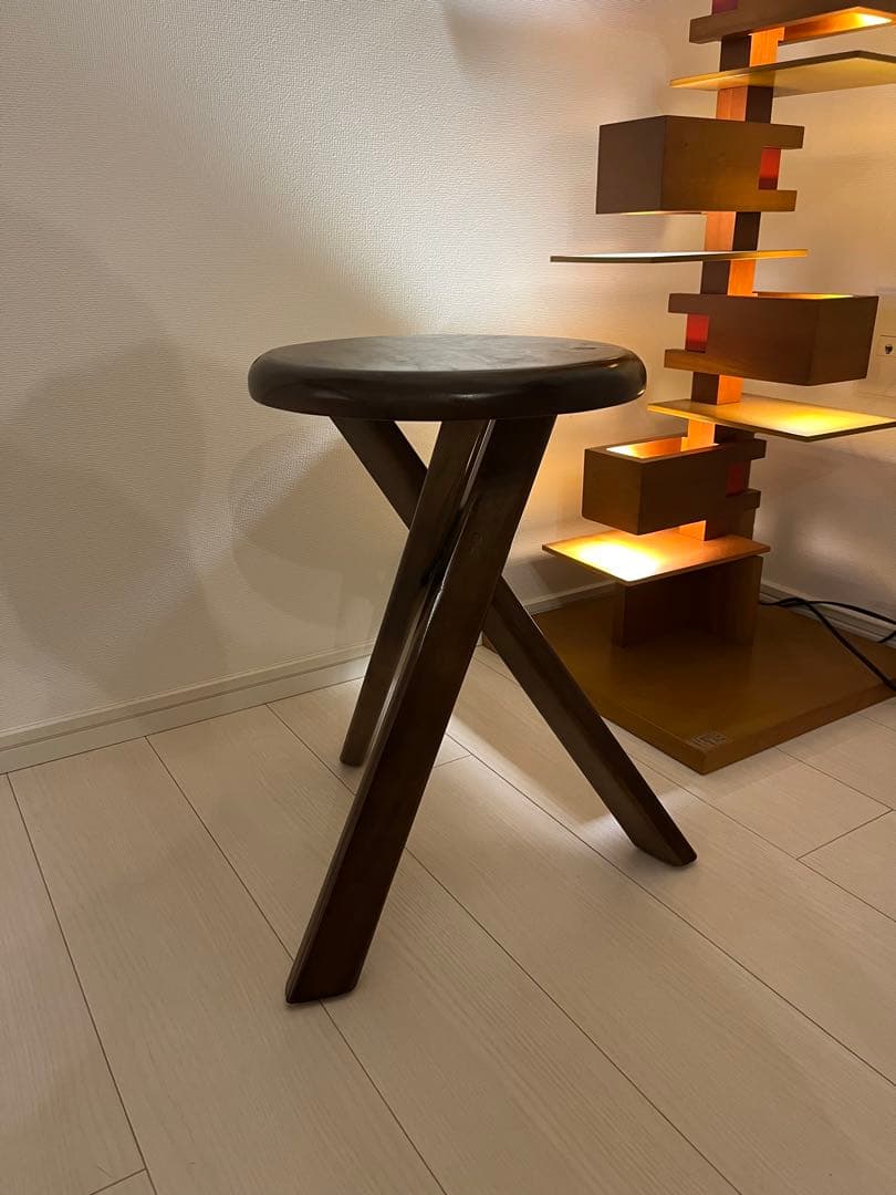 ピエールシャポーシャルロットペリアンスツール捻じ脚型リプロダクトベルジェ