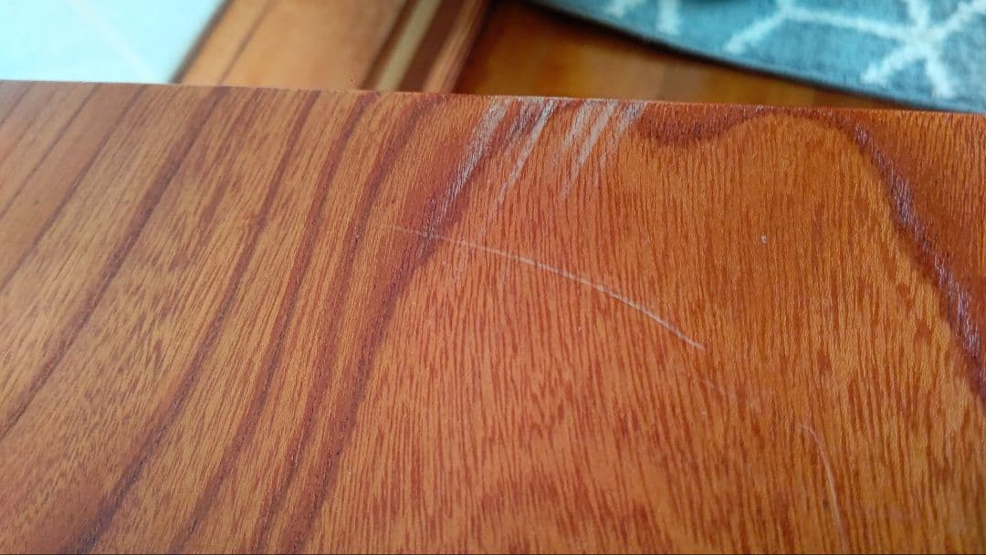 値下げ！昭和レトロ 古家具 木製　引き出し付　けやき　欅　座机　アンティーク