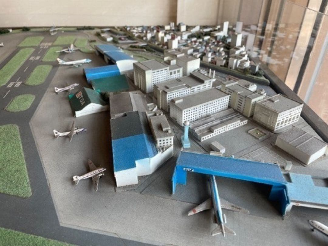 【引取り限定】　ジオラマ模型　昭和の羽田空港