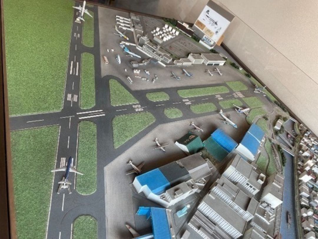 【引取り限定】　ジオラマ模型　昭和の羽田空港