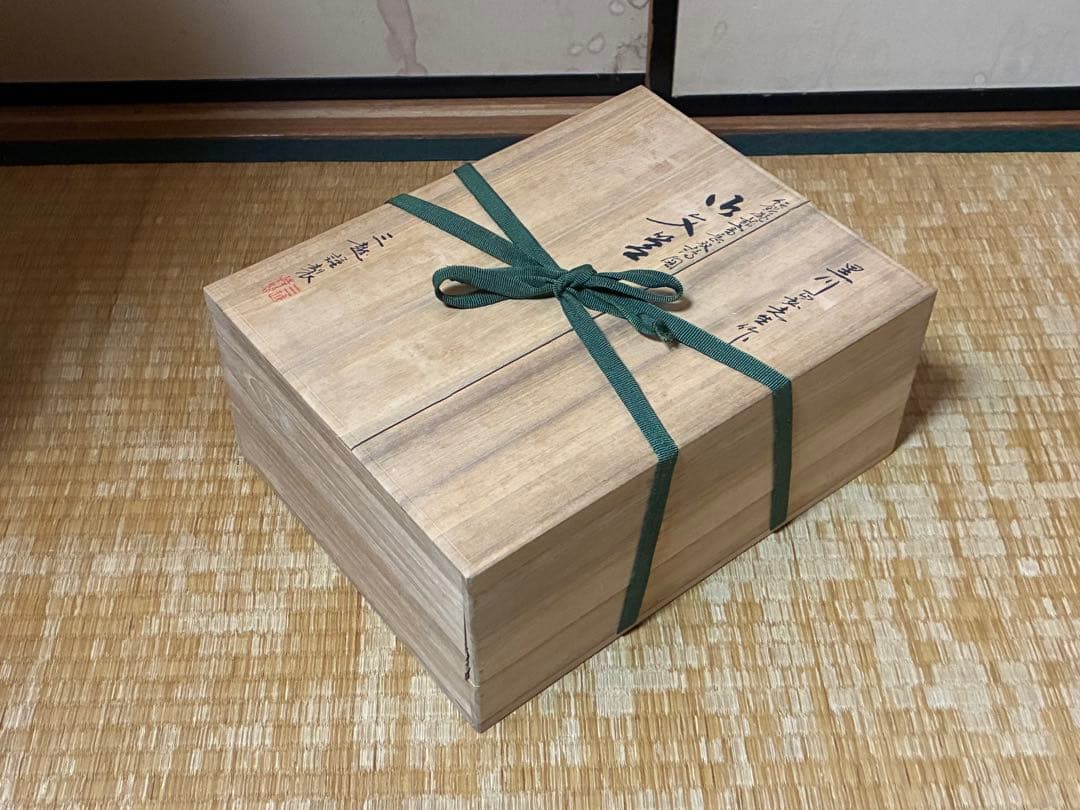 漆器 重箱 銀細工 富士山と鶴の絵柄 文箱 三越謹製 作家物 共箱