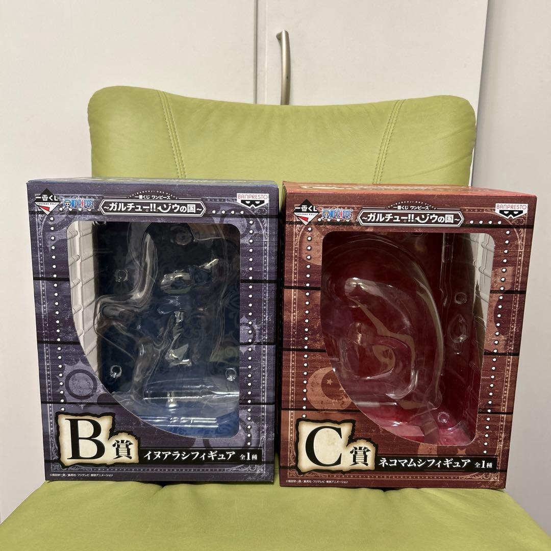 ワンピース イヌアラシ　ネコマムシ　フィギュア　一番くじ