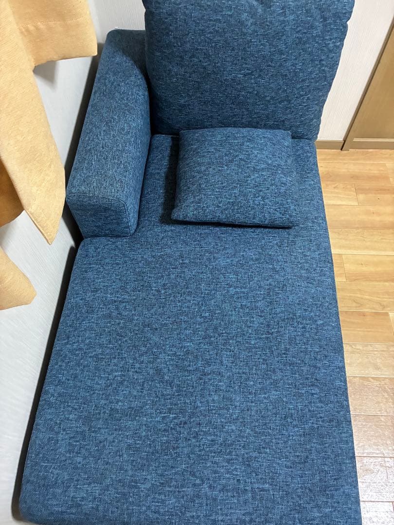 近い地域推奨　引き取り限定　ロウヤ　L字型ソファセット　ネイビー