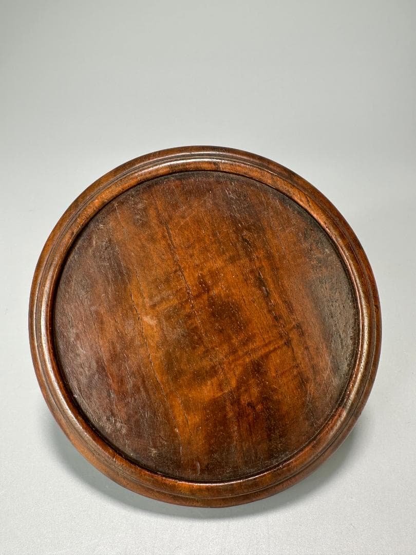 中国美術　明朝　明時代　龍泉窯　花卉文瓶　花瓶花器　花入　唐木台　時代共箱　唐物