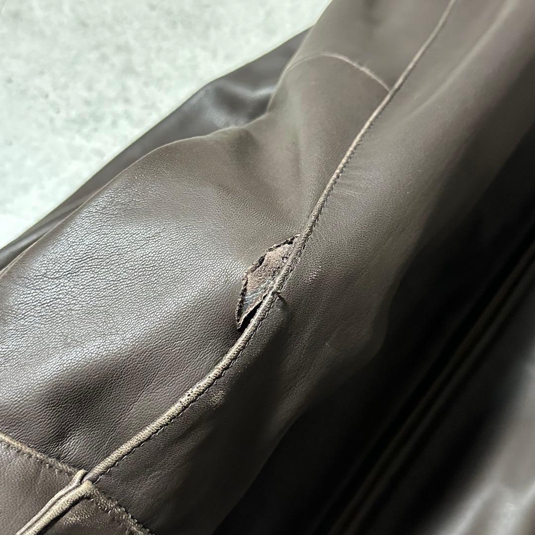 Polo Ralph Lauren ラムレザー ジャケット ブラウン M