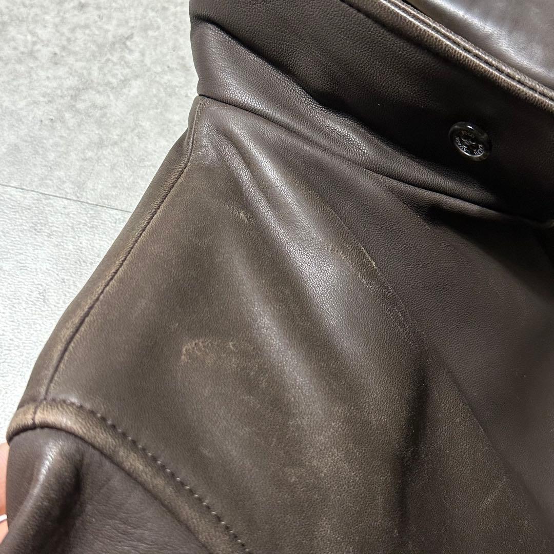 Polo Ralph Lauren ラムレザー ジャケット ブラウン M