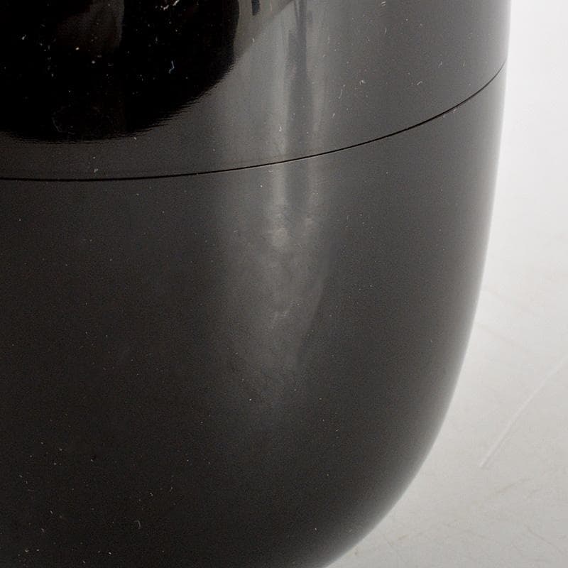 茶道具　岡本漆専堂造　黒漆　瑞祥蒔絵　棗　八幡宗豊花押　共箱　V　6379