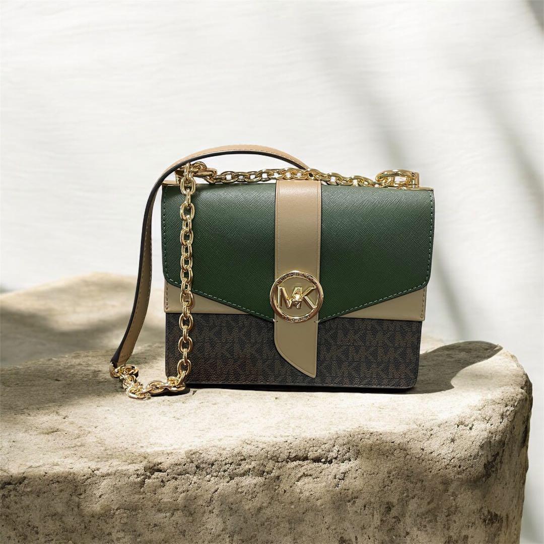 【美品】MICHAEL KORS グリニッジ MK柄 クロスボディ