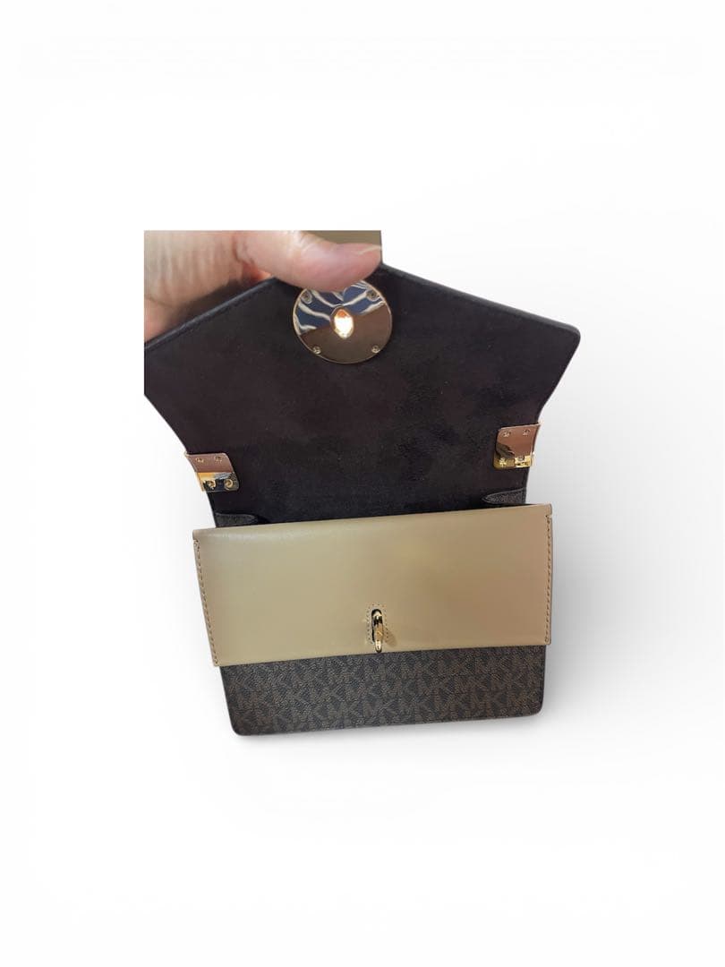 【美品】MICHAEL KORS グリニッジ MK柄 クロスボディ