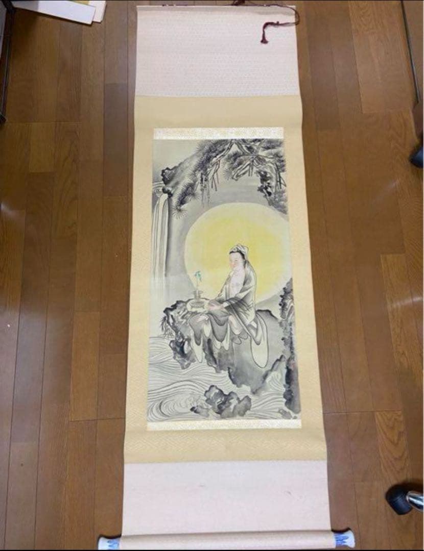 専用　まとめ　古物簪 と古玉手中財神、掛け軸水月観音3点セット