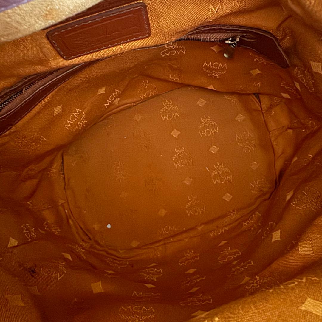 MCM バケットバッグ ブラウン　巾着