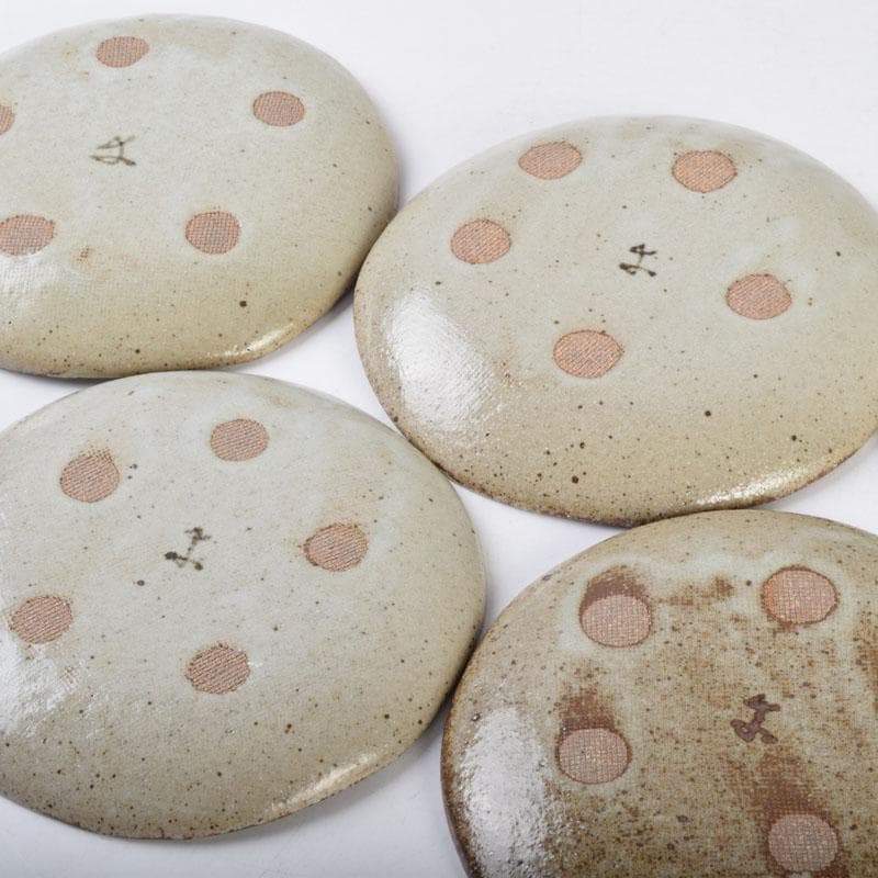 和食器　茶懐石　幸兵衛窯　加藤幸兵衛作　絵変　銘々皿　五客　共箱　V　9036