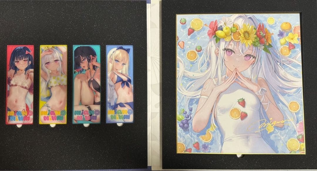 mignon 直筆サイン色紙