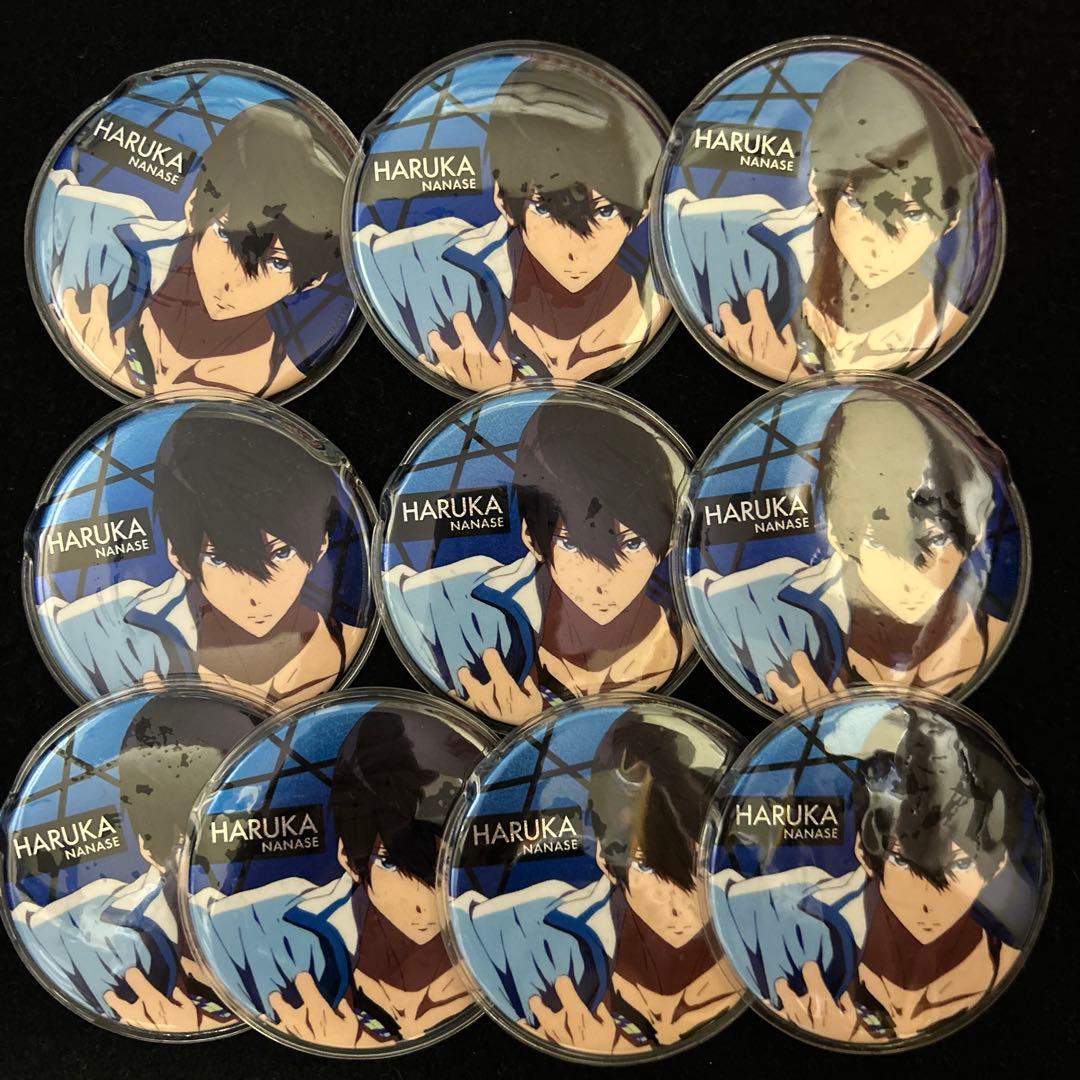 Free! TYM Clear Blue ホロ缶バッジ 七瀬遙 10個