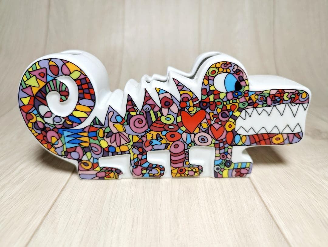 ❤️ポップアートの先駆者James Rizziの ワニ型一輪刺し　A1519