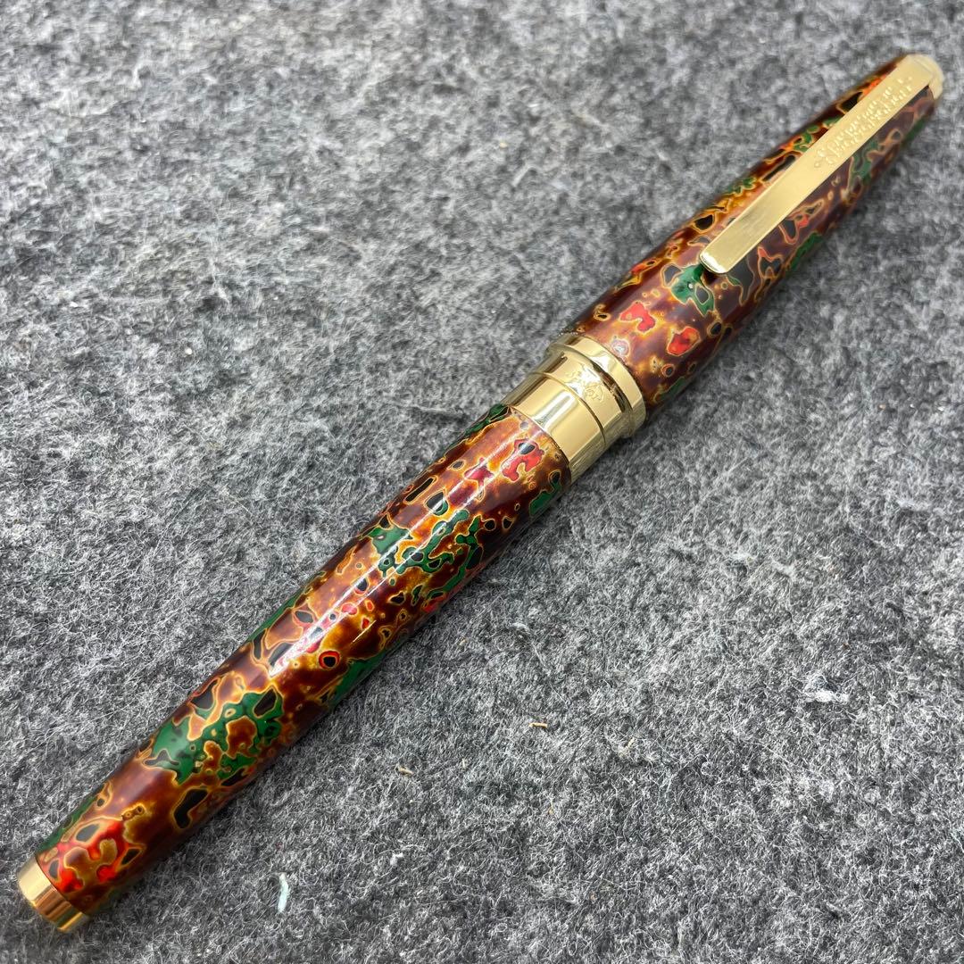 PE958□SAILOR 万年筆 日本の伝統工芸 津軽塗 万年筆 美品 桐箱付き