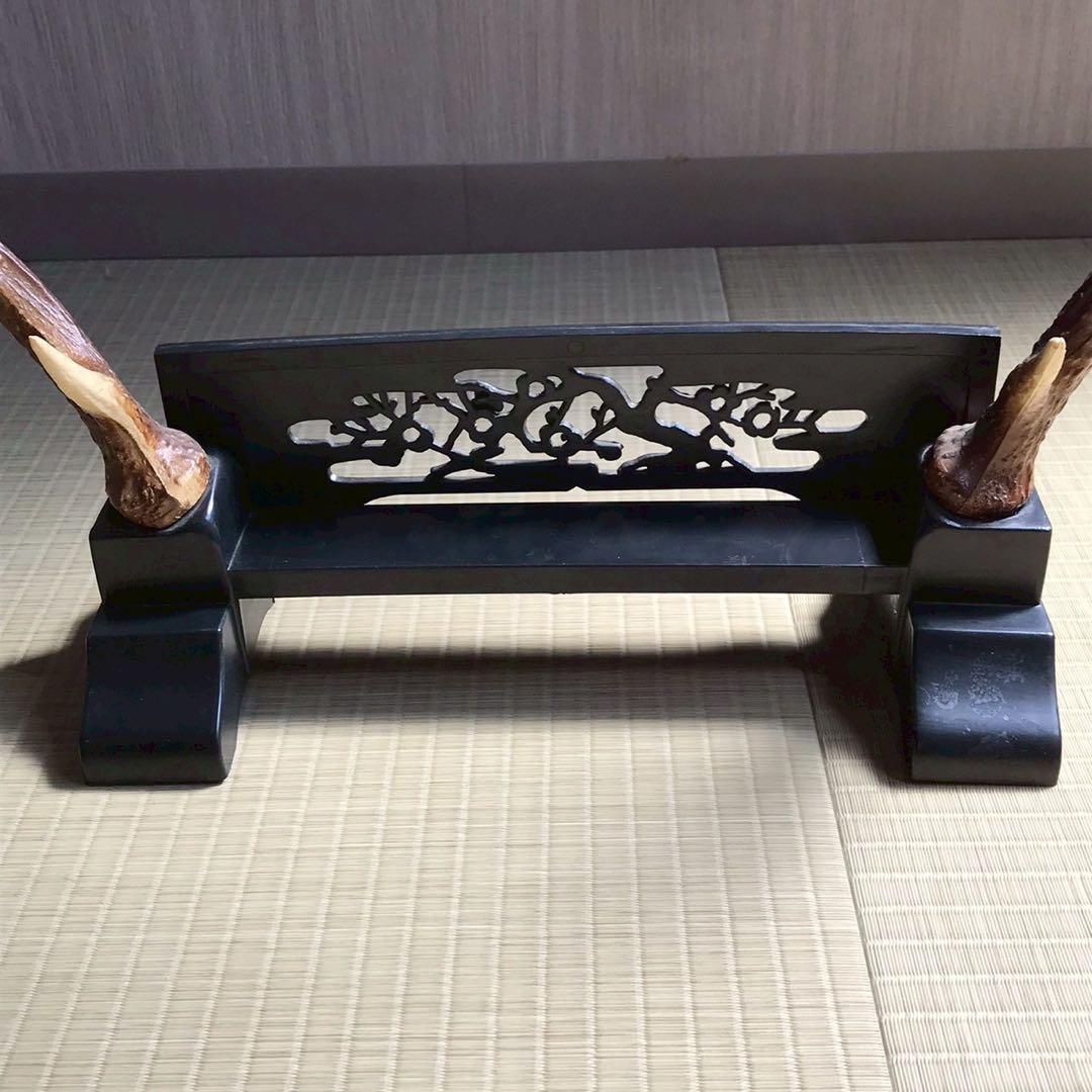 Js8 模造刀 波紋入り刀 刀掛けセット 昭和レトロ 日本刀