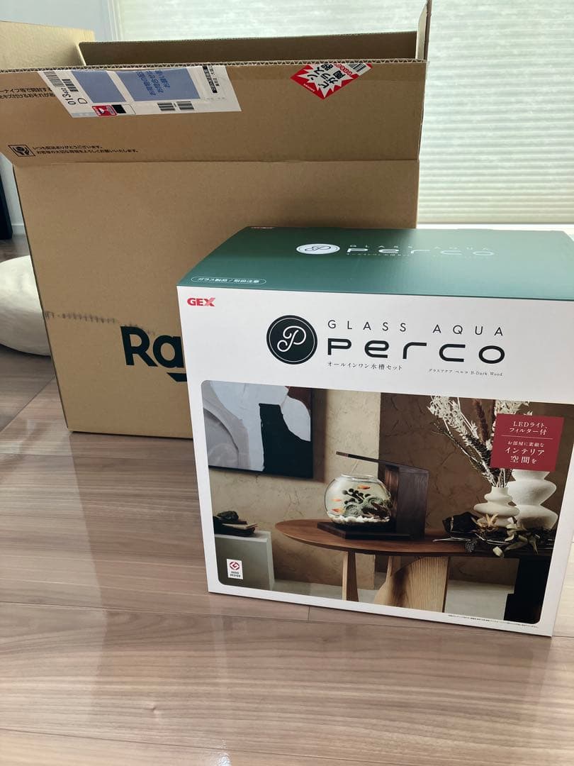 GEX GLASS AQUA PERCO 水槽セット ダークウッド