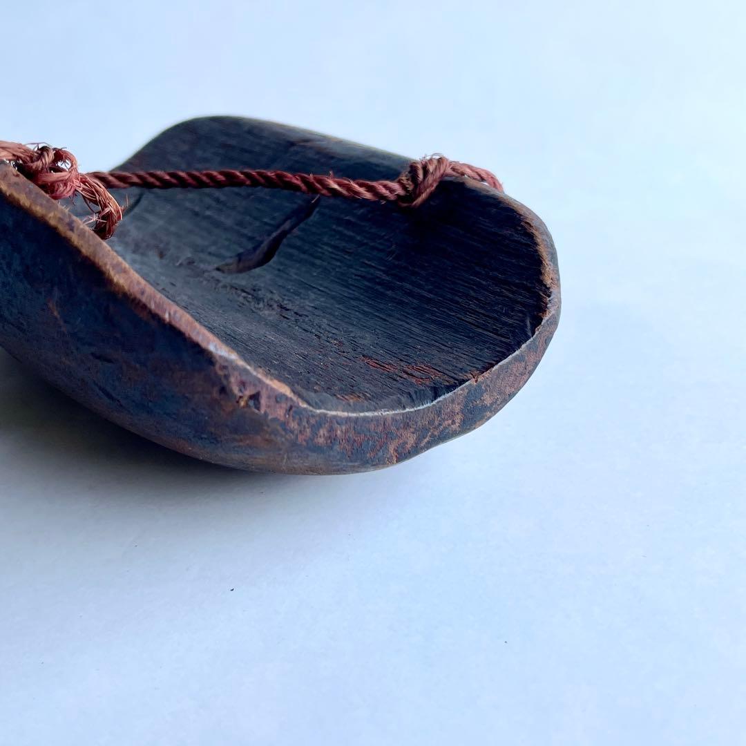 【詳細不明だが古そう】能面 お面 マスク 木彫 彫刻 骨董 古美術