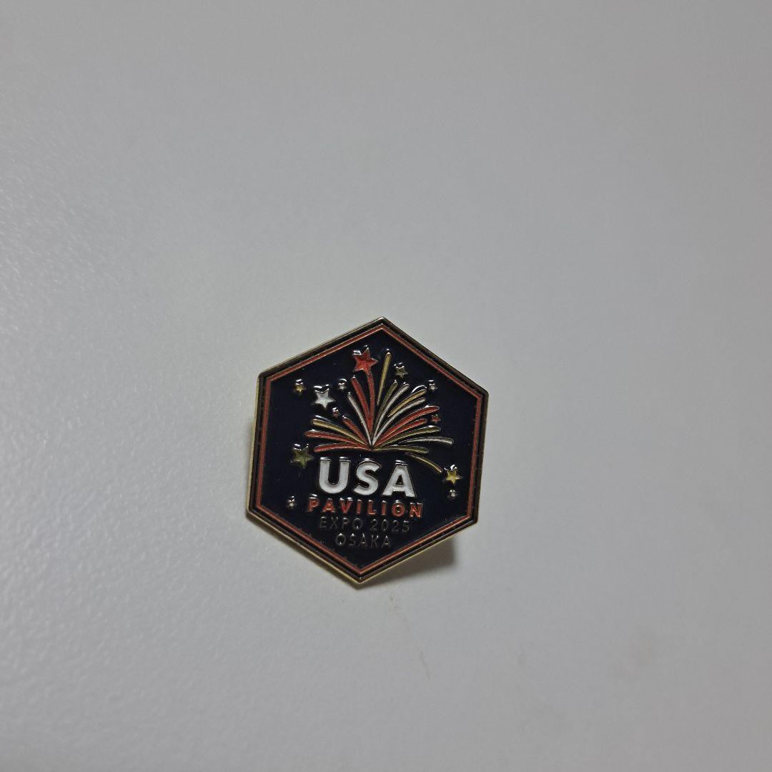 大阪　関西万博　アメリカ館　独立記念日Expo 2025 ピンバッジ