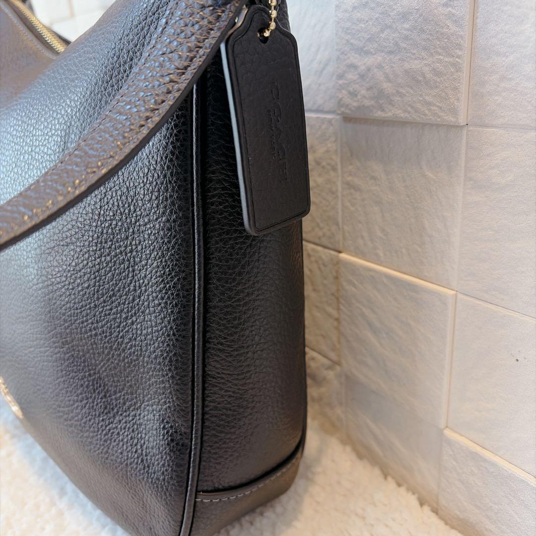 【極美品】COACH コーチ ショルダー　エリー ファイルバッグ ブラック