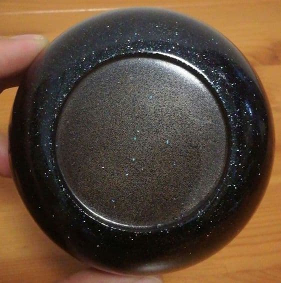 崎田宏作　水鏡　蒔絵　内銀　棗　共箱　共布　略歴付　茶道具