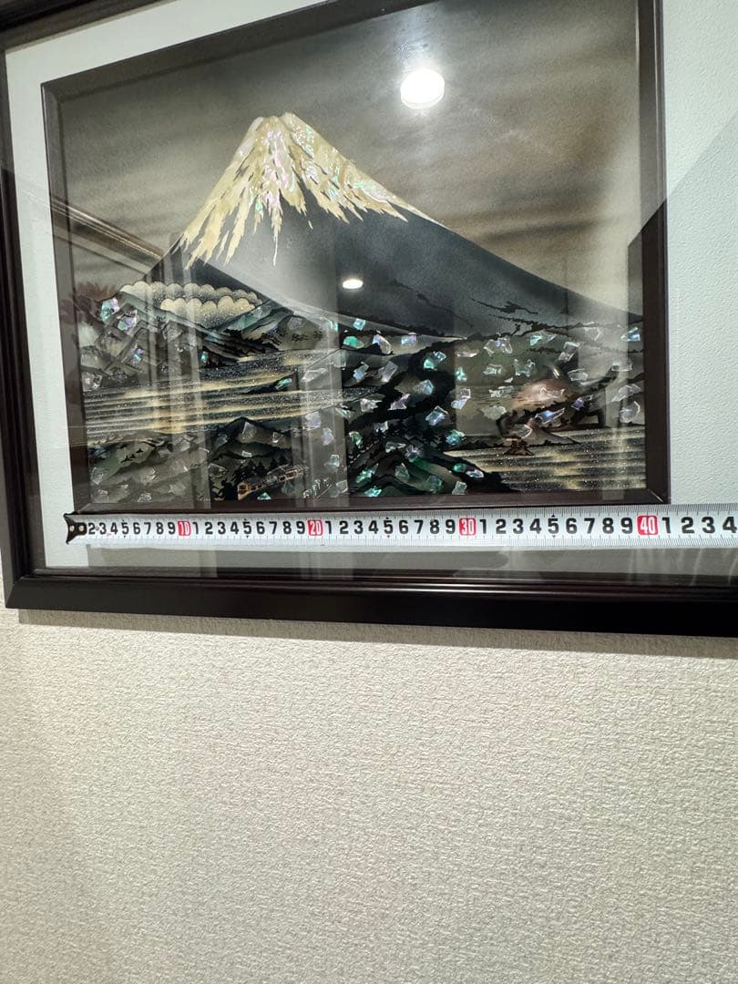 螺鈿山富士額 和室飾り額