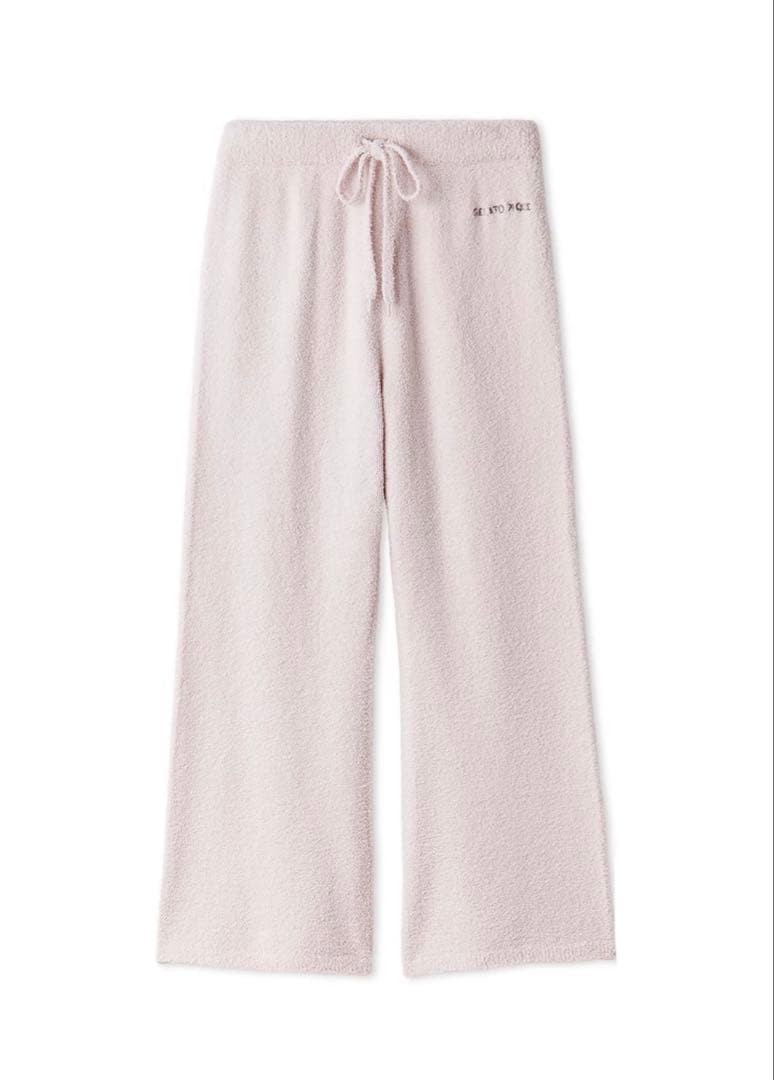 ジェラートピケ　プードル柄ジャガードプルオーバー&ベビモコロングパンツ