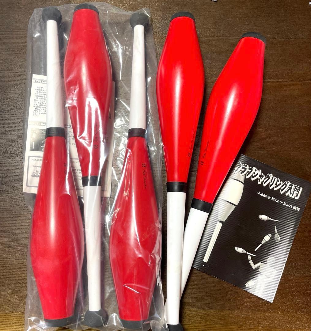 ナランハ　本格ジャグリングクラブ ５本セットトジャグリング本付き⭐︎