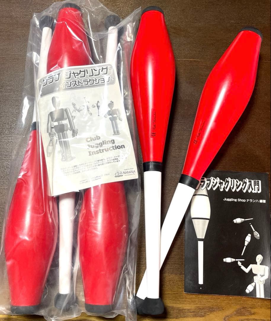 ナランハ　本格ジャグリングクラブ ５本セットトジャグリング本付き⭐︎