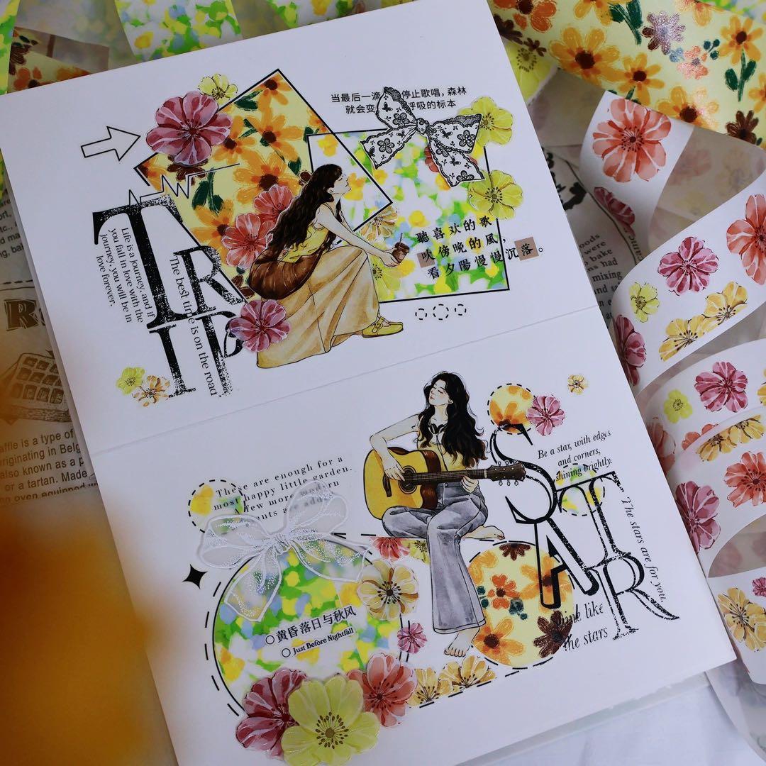 繁花文创《威廉文字》海外マスキングテープ　マステ 【2665】