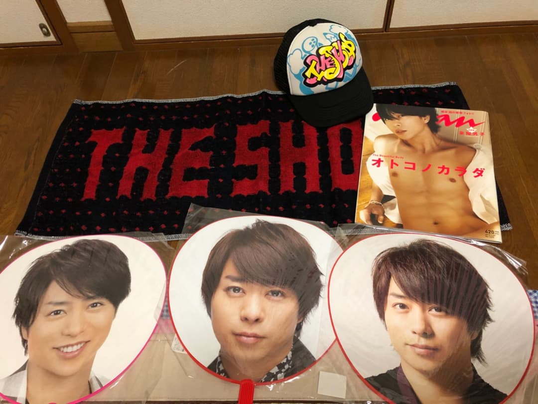 櫻井翔グッズ ソロコン、タオル、帽子、anan雑誌 非売品5×10のオルゴール